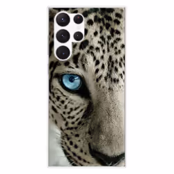 Coque en silicone - Compatible Samsung Galaxy S23 Ultra - design oeil de leopard