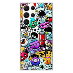 Coque en silicone - Compatible Samsung Galaxy S23 Ultra - design graffiti 2