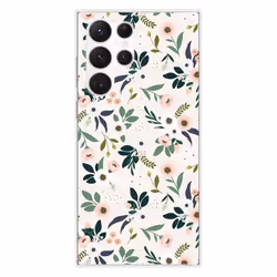 Coque Silicone Imprimée - 1001 Coques - Samsung Galaxy S23 Ultra - Motif Floral - Protection Optimale - Souple