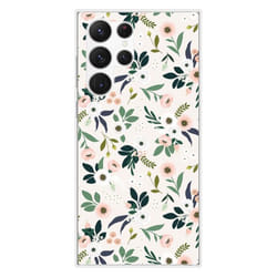 Coque Silicone Imprimée - 1001 Coques - Samsung Galaxy S23 Ultra - Motif Floral - Protection Optimale - Souple