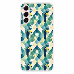 Coque en silicone - Compatible Samsung Galaxy S23 Plus - design toucan losange