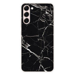 Coque en silicone - Compatible Samsung Galaxy S23 Plus - design marbre noir