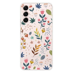 Coque Silicone Imprimée - 1001 Coques - Samsung Galaxy S23 Plus - Fleurs Colorées - Souple - Protection Optimale