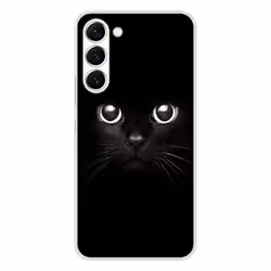 Coque en silicone - Compatible Samsung Galaxy S23 - design yeux de chat