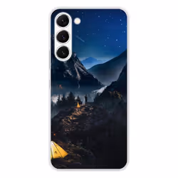 Coque en silicone - Compatible Samsung Galaxy S23 - design seul en montagne
