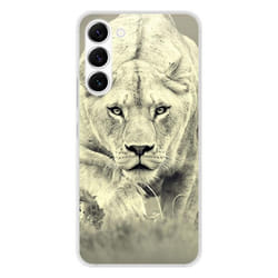 Coque en silicone - Compatible Samsung Galaxy S23 - design lionne
