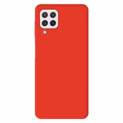 Coque en silicone rouge - Compatible Samsung Galaxy A22 4G