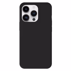 Coque en silicone noir - Compatible Apple iPhone 14 Pro
