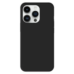 Coque en silicone noir - Compatible Apple iPhone 14 Pro