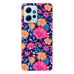 Coque Silicone Imprimée - 1001 Coques - Xiaomi Redmi Note 12 4G - Fleurs Exotiques - Souple - Transparent