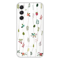Coque en silicone - Compatible Samsung Galaxy A54 5G - design montee de fleurs