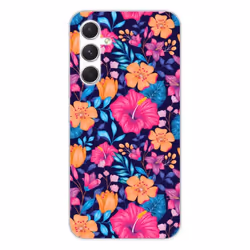 Coque Silicone Imprimée - 1001 Coques - Galaxy A54 5G - Fleurs Exotiques - Protection Optimale - Souple