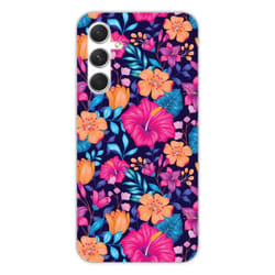Coque Silicone Imprimée - 1001 Coques - Galaxy A54 5G - Fleurs Exotiques - Protection Optimale - Souple