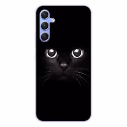 Coque en silicone - Compatible Samsung Galaxy A34 5G - design yeux de chat