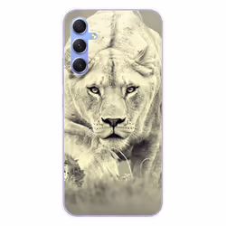 Coque en silicone - Compatible Samsung Galaxy A34 5G - design lionne