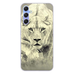 Coque en silicone - Compatible Samsung Galaxy A34 5G - design lionne