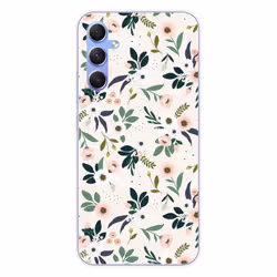 Coque Silicone Imprimée - 1001 Coques - Samsung Galaxy A34 5G - Motif Floral - Protection Optimale - Souple