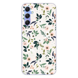 Coque Silicone Imprimée - 1001 Coques - Samsung Galaxy A34 5G - Motif Floral - Protection Optimale - Souple