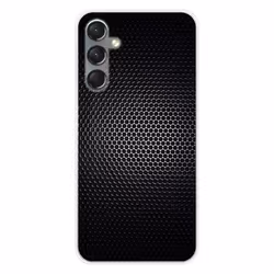 Coque en silicone - Compatible Samsung Galaxy A24 4G - design dark metal