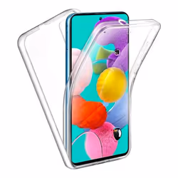 Coque intégrale 360°- Compatible Samsung Galaxy A23 4G Galaxy A23 5G – Double protection transparente