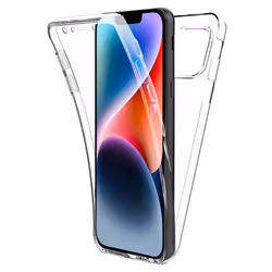 Coque intégrale 360°- Compatible Apple iPhone 14 – Double protection transparente