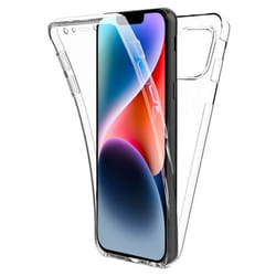 Coque intégrale 360°- Compatible Apple iPhone 14 – Double protection transparente
