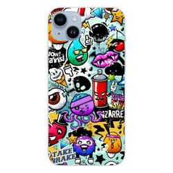 Coque en silicone - Compatible Apple iPhone 15 Plus - design graffiti 2
