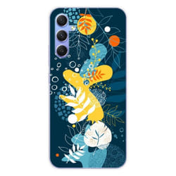 Coque en silicone - Compatible Samsung Galaxy A34 5G - design sea flowers