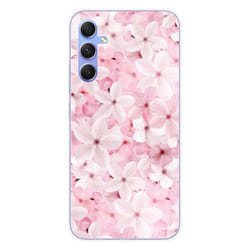 Coque en silicone - Compatible Samsung Galaxy A34 5G - design sakura