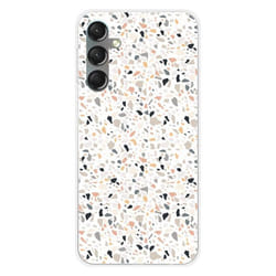 Coque en silicone - Compatible Samsung Galaxy A24 4G - design terrazzo color