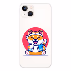 Coque en silicone - Compatible Apple iPhone 13 - design shiba ninja