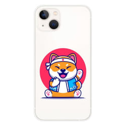 Coque en silicone - Compatible Apple iPhone 13 - design shiba ninja