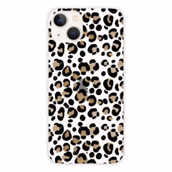 Coque en silicone - Compatible Apple iPhone 13 - design leopard