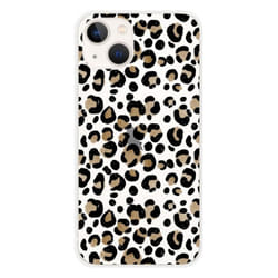 Coque en silicone - Compatible Apple iPhone 13 - design leopard
