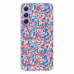 Coque en silicone - Compatible Samsung Galaxy A34 5G - design liberty wiltshire bleu