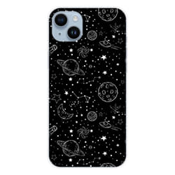 Coque en silicone - Compatible Apple iPhone 15 Plus - design galaxy draw