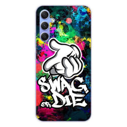Coque en silicone - Compatible Samsung Galaxy A34 5G - design swag or die