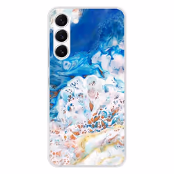 Coque en silicone - Compatible Samsung Galaxy S23 - design marbre ocean