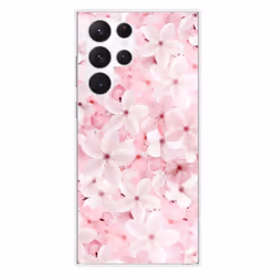 Coque en silicone - Compatible Samsung Galaxy S23 Ultra - design sakura