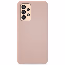 Coque silicone Soft Touch - Samsung - Galaxy A53 5G - Sable-rose - Antichoc - Recharge sans fil