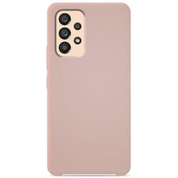 Coque silicone Soft Touch - Samsung - Galaxy A53 5G - Sable-rose - Antichoc - Recharge sans fil