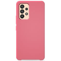 Coque silicone Soft Touch - Samsung - Galaxy A53 5G - Rose - Antichoc - Recharge sans fil