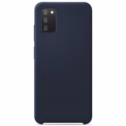 Coque silicone Soft Touch - Samsung - Galaxy A03S - Bleu - Antichoc - Recharge sans fil