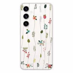 Coque en silicone - Compatible Samsung Galaxy S23 FE - design montee de fleurs