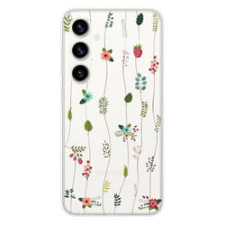 Coque en silicone - Compatible Samsung Galaxy S23 FE - design montee de fleurs