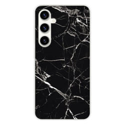 Coque en silicone - Compatible Samsung Galaxy S23 FE - design marbre noir