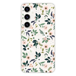 Coque Silicone Imprimée - 1001 Coques - Samsung Galaxy S23 FE - Motif Fleurs - Protection Optimale - Souple