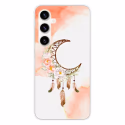 Coque en silicone - Compatible Samsung Galaxy S23 FE - design dreamcatcher lune