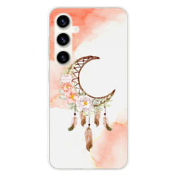 Coque en silicone - Compatible Samsung Galaxy S23 FE - design dreamcatcher lune