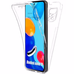 Coque intégrale 360°- Compatible Xiaomi Redmi Note 11 4G – Double protection transparente